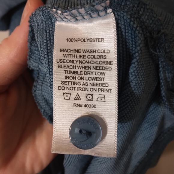 Haagar Clothing Co. Heather Blue Casual Short Sleeve Button Up Size XXL - Picture 6 of 10